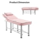 thumbnail image 1 of Professioanl Massage Table , Backrest Adjustable, Removable Headrest, Bottom Shelf Storage , Memory Foam Layer Salon Bed,White, 1 of 3