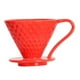 thumbnail image 2 of Taza De Filtro De Café Con Asa Fácil De Verter Sobre El Filtro De Café Para El Hogar Rojo Grande, 2 of 3