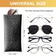 thumbnail image 3 of Estuche para gafas de sol LVYUNF 18 cm de cuero PU con cierre de presión, 3 of 8