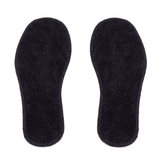 Plantillas LAMBAA talla 9 para mujer, negro, tejido terry, 1 par