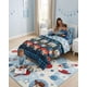 thumbnail image 2 of Cubrecama Plumon Infantil Reversible Diseño Galaxia y Amigos Plaza y Media, 2 of 6