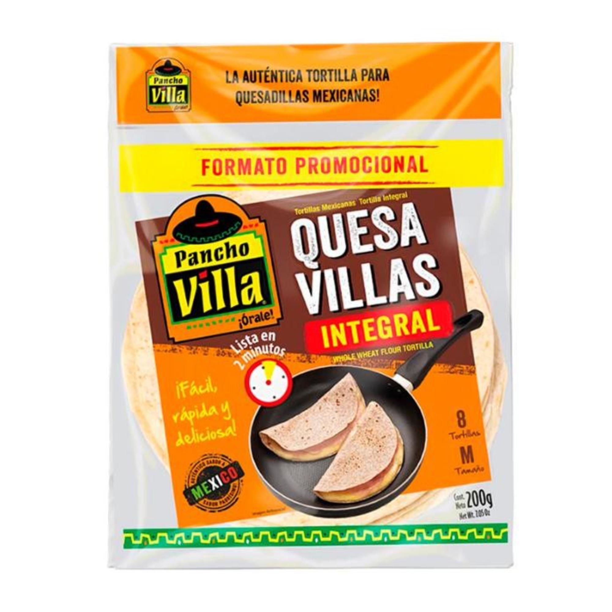 Tortilla Quesavilla Integral M 8 Un 200 g Pancho Villa