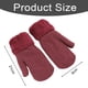 thumbnail image 4 of Guantes de invierno para mujer, guantes de punto con forro polar cálido, guantes de punto de lana doble, 4 of 5