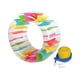 thumbnail image 4 of Rueda inflable para el agua, piscina, anillo de natación, flotador de rodillos colorido para amigos gigantes con bomba de pie para interiores y exteri 100cmx60cm, 4 of 5