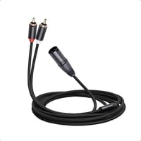 Genérica - 2M Cable Audio Xlr A Rca Profesional Trenzado Dj
