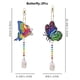 thumbnail image 3 of 2pcs DIY Artificial Diamond Painting Catcher Wind Chime, Special-shaped Artificial Diamond Painting Pendant, Animal Butterfly Love Artificial Diamond Painting Ornament, Keychain, Double-sided Pendant, 3 of 3