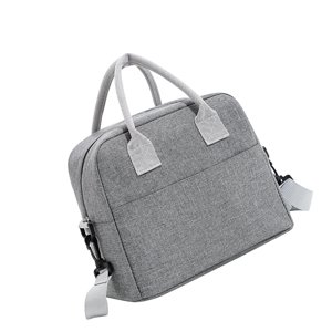 Bothyi - Bolsa De Almuerzo Resistente Al Agua Con Cremallera Resistente Para El Trabajo, Picnic, Mujeres, Hombres, Gris