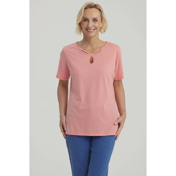 Polera Mujer Lisa Apertura Sandía