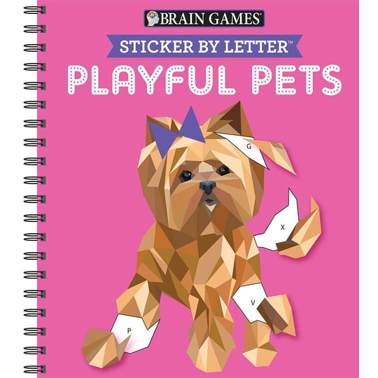 Publications International, Ltd. - Rompecabezas, Libro De Actividades Para Niños, Juegos Mentales, Mascotas Juguetonas