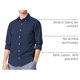 thumbnail image 3 of Camisa DOCKERS Corte Clásico Azul Medieval Talla Mediana, 3 of 3