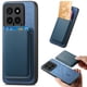 thumbnail image 1 of Funda de Cuero Magnética con Tarjetero para Xiaomi 14 Cubierta Delgada Azul, 1 of 5