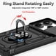 thumbnail image 5 of Funda Resistente Anillo Soporte Xiaomi Note 14 4G Privacidad Cámara Montaje Magnético Negro, 5 of 5