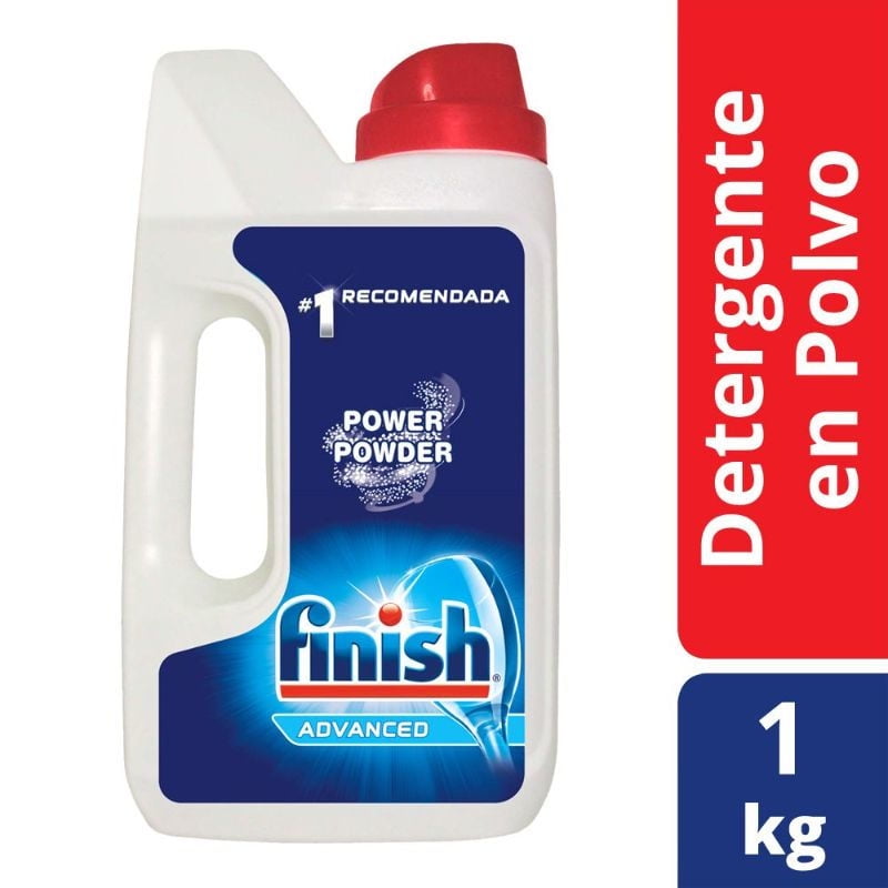 Finish - Detergente En Polvo Para Lavavajillas Botella