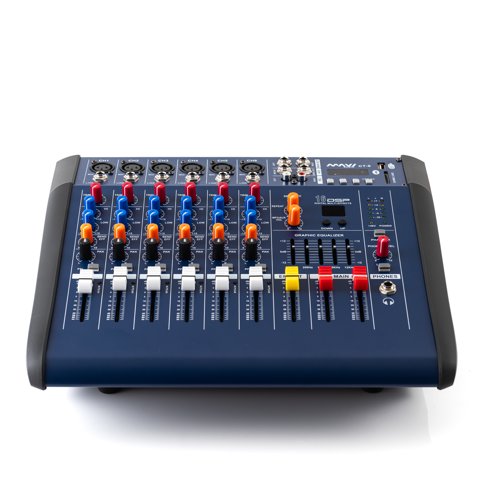 Ct-6 Consola Power Mixer 6 Ch Mavi