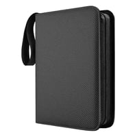Magideal - Carpeta Para Sesión Fotográfica Con 9 Bolsillos, Pantalla De 900 Tarjetas, Álbum De Tarjetas, Álbum De Tarjetas Comerciales Para Álbum Coleccionable, Negro B