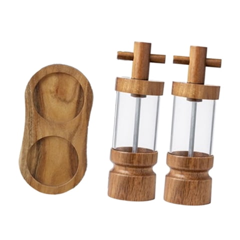 Magideal - 2 Piezas Molineras Manuales, Molinos De Pimienta, Fábrica De Condimentos De Pimenteros Automáticos, Recargables Y Automáticos Para El Restaurante Bbq