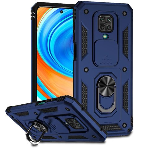 Estuche Gangxun Para Xiaomi Redmi Note 9 Pro, Soporte Giratorio 360°, Estilo Mecánico Y Magnético