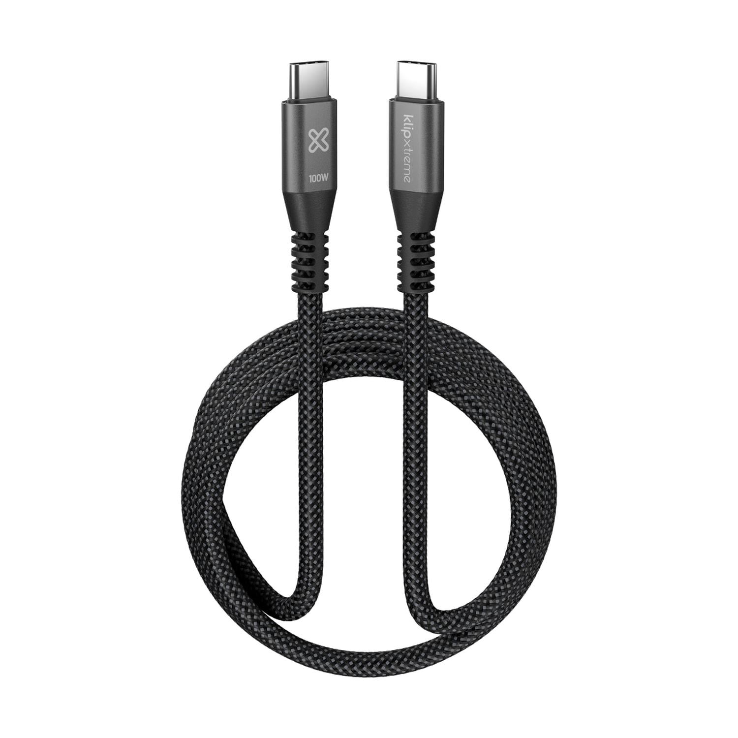 Klip Xtreme Cable Trenzado Usb-c Powergo 550 100w 1.8m
