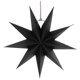 thumbnail image 3 of Novedad 3D Paper 9 Point Star Christmas Halloween Decoración Colgante Negro, 3 of 4