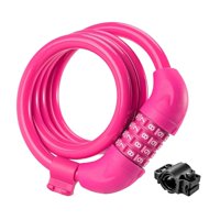 Ioensy - Passación Ciclismo Protección De Bloqueo De Bicicleta Bloqueo De Bicicleta Portátil Para Scooter Puerta Al Aire Libre Rosa