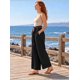 thumbnail image 4 of Pantalón Palazzo Mujer Cintura Elasticada Con Lazo Siena Negro, 4 of 6