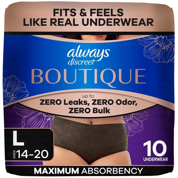 Ropa interior para incontinencia Always Discreet Boutique Grande Negra