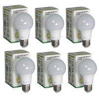 Green E - Ampolleta Led E27 / Luz Cálida 7W / Pack 6 Unidades