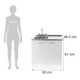 thumbnail image 2 of Mueble Lavaplatos Pro 80 Cm Der O Izq con tirador Metalico, 2 of 3