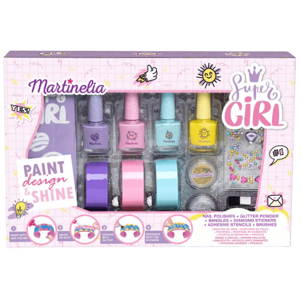 Martinelia Super Girl Set Esmalte Uñas Y Pulseras