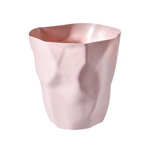 Magideal - Papelera Ovalada Para Residuos Domésticos Cubo De Basura Moderno De Pp Contenedor De Desperdicios Para Baño Y Cocina Adecuada Para Oficina Dormitorio Rosa