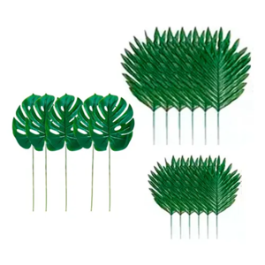Genérico - Hojas Palmera Monstera Artificiales 10 Uds
