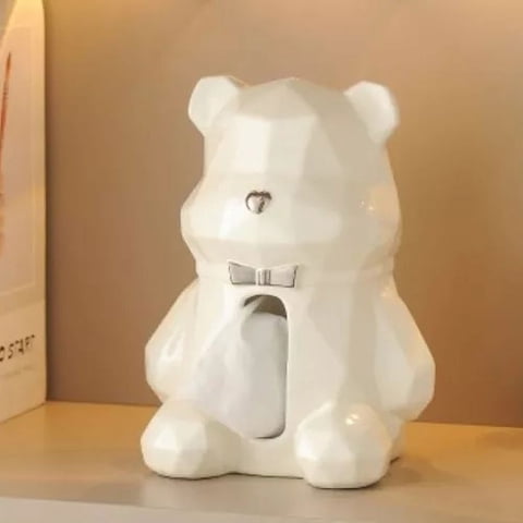Genérico - Figura Oso Porta Pañuelos Servilletero Papel Tissue