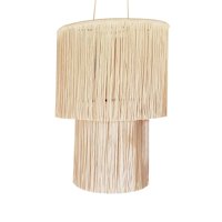 Ioensy - Pantalla De Lámpara De Macramé, Colgante Bohemio, Pantalla De Luz Para Dormitorio, Sala De Estar, Decoración Del Hogar