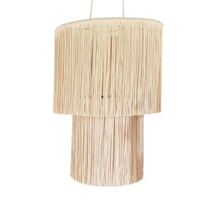 Ioensy - Pantalla De Lámpara De Macramé, Colgante Bohemio, Pantalla De Luz Para Dormitorio, Sala De Estar, Decoración Del Hogar