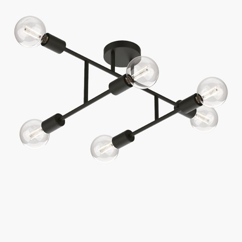 Form Design - Lámpara De Techo Lexie X6 Negro