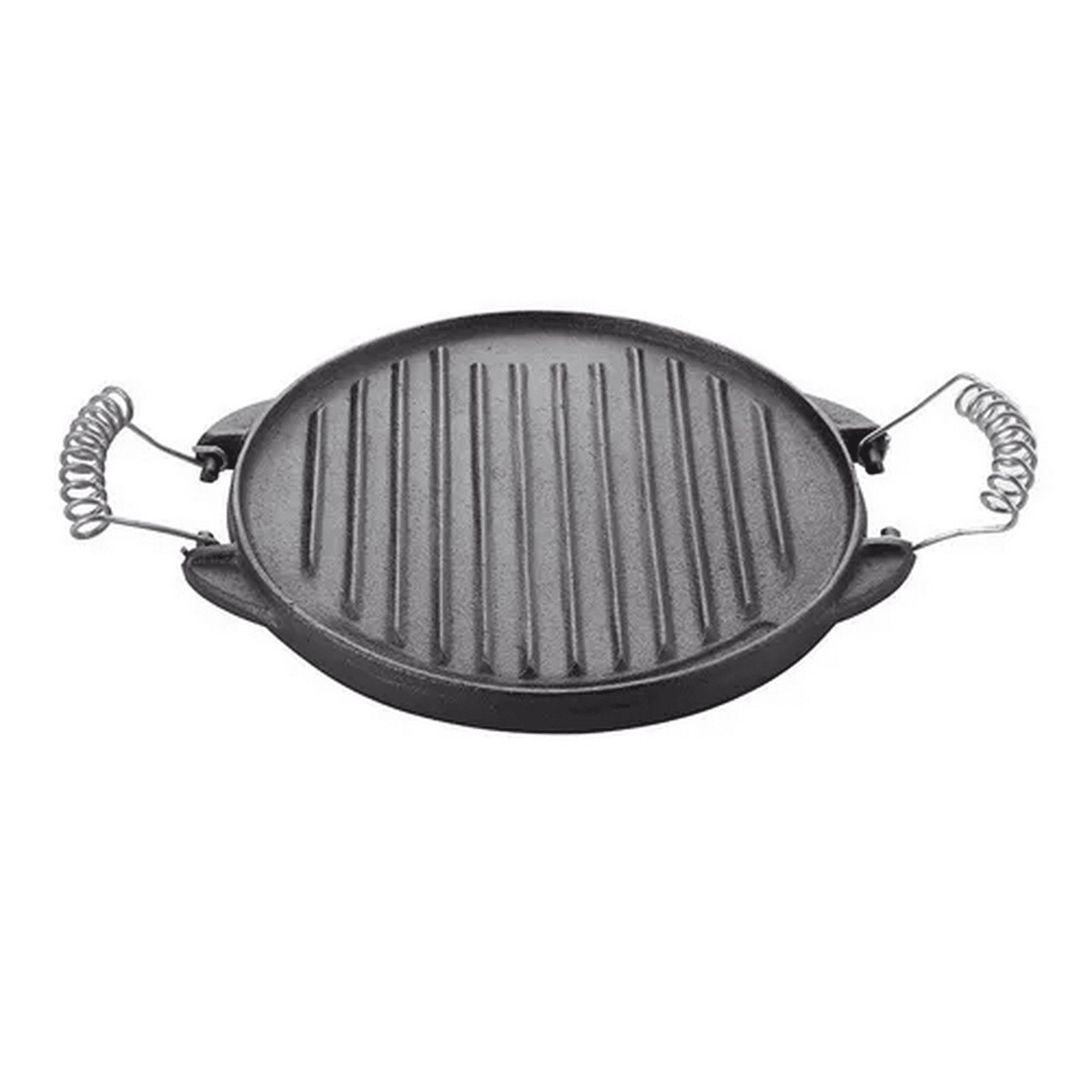 Genérico - Plancha Churrasquera Reversible De 25 Cm, Hierro Fundido