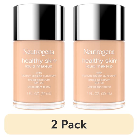 Base Neutrogena Healthy Skin, paquete de 2, Nude 230W, SPF 20, 30 ml