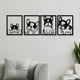 thumbnail image 1 of Cuadros Decorativos Perritos Bulldog En Madera Mdf, 1 of 1