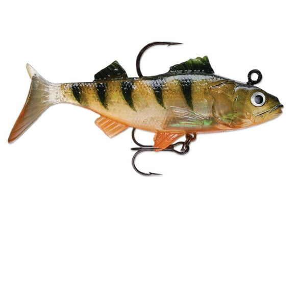 Señuelos Soft Yellow Perch 6cms 10grs Sinking X3