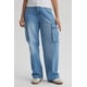 thumbnail image 1 of Jeans Mujer Cargo Calce Recto Azul - VIII, 1 of 4