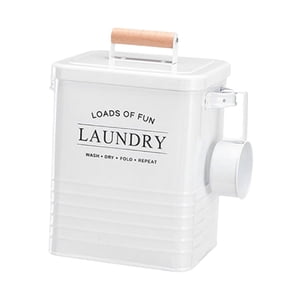 Bothyi - Contenedor Rectangular Para Detergente En Polvo Para Lavandería, Grande, Para Organizar El Lavadero, Color Blanco