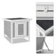 thumbnail image 3 of Caseta para conejos AMZOSS 42x52x44 cm impermeable con rampa, 3 of 7