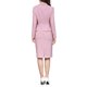thumbnail image 3 of Conjunto de Traje de Falda de 2 Piezas para Mujeres, Formal de Negocios, Blazer de Manga Larga y Falda Lápiz, Conjunto de Oficina, Talla M, Color Rosa, 3 of 6