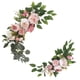 thumbnail image 2 of 2 Arcos De Boda Con Flores, Cartel De Bienvenida, Decoración De Ceremonia, Hojas Verdes, Rosa, 2 of 5