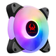 thumbnail image 2 of Kit 5 Ventiladores Pc Argb Kronos Blazer Black 120mm Negro, 2 of 3
