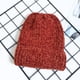 thumbnail image 5 of Gorros de lana de chenilla para hombre y mujer, gruesos, de invierno, cálidos, de color liso y con paneles ligeros., 5 of 5