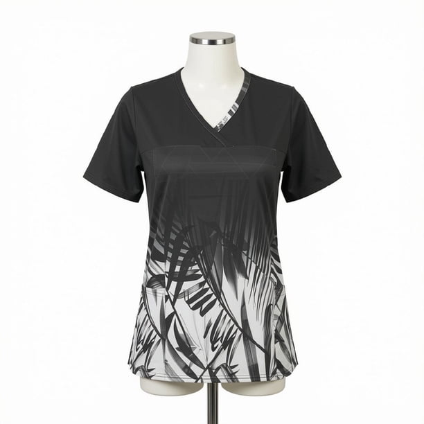 Delantal Mujer elasticado estampado- 2437