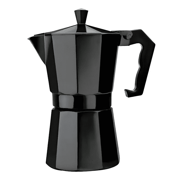 Cafetera Italiana 6 Tazas Negra