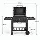 thumbnail image 3 of Parrilla Portatil Carbon Parrillera Asador Grill Aireador Negro, 3 of 8