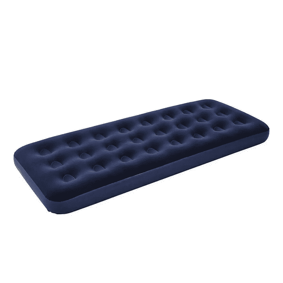 Colchón inflable individual de felpa máxima comodidad para interiores y exteriores portátil fácil de transportar y almacenar color Azul Sport Team Jl020411n